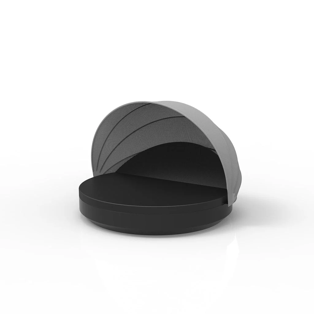 Vela Round Daybed with Reclining Backrest and Sunroof - Outdoor Furniture - Image 5