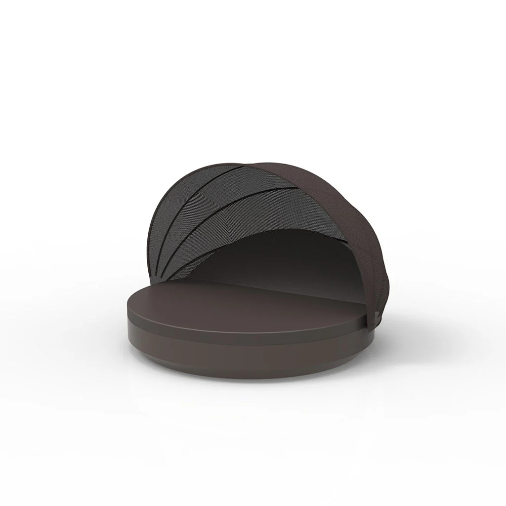 Vela Round Daybed with Reclining Backrest and Sunroof - Outdoor Furniture - Image 6