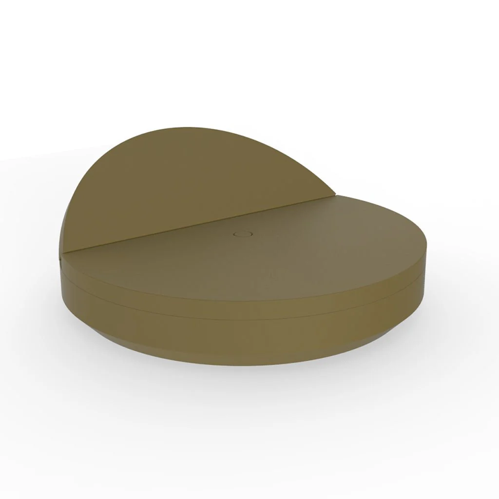 Vela Round Daybed with Reclining Backrest - Outdoor Furniture - Image 11