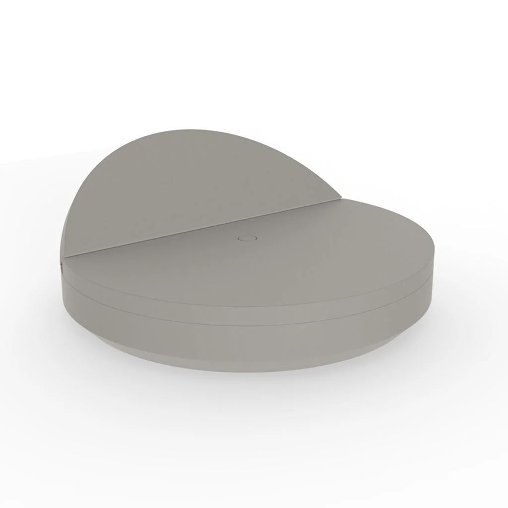 Vela Round Daybed with Reclining Backrest - Outdoor Furniture - Image 15