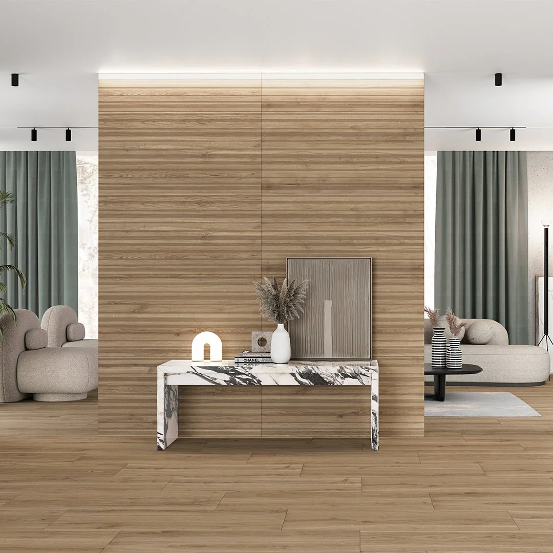 Venatto Matte Oak 10" x 60" - Porcelain Tile - Image 4