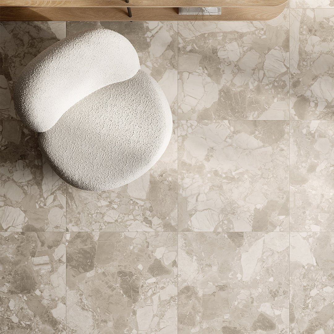 Venice Cream, 24" x 24" - Porcelain Tile - Image 2