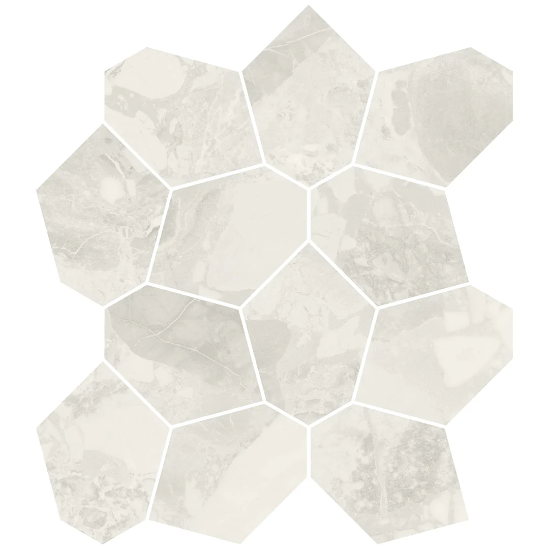 Venice White Leaves - Porcelain Tile