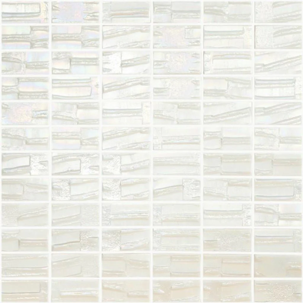Venus - White, 1" x 2" - Glass Tile