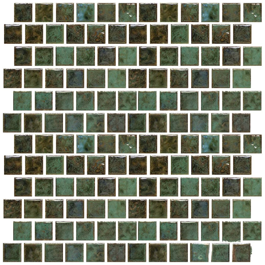 Verde, 1" x 1" - Porcelain Pool Tile