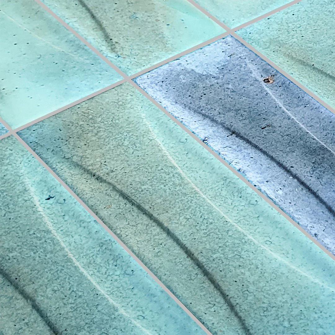 Verdigris Relief, 3" x 12" - Porcelain Tile - Image 2