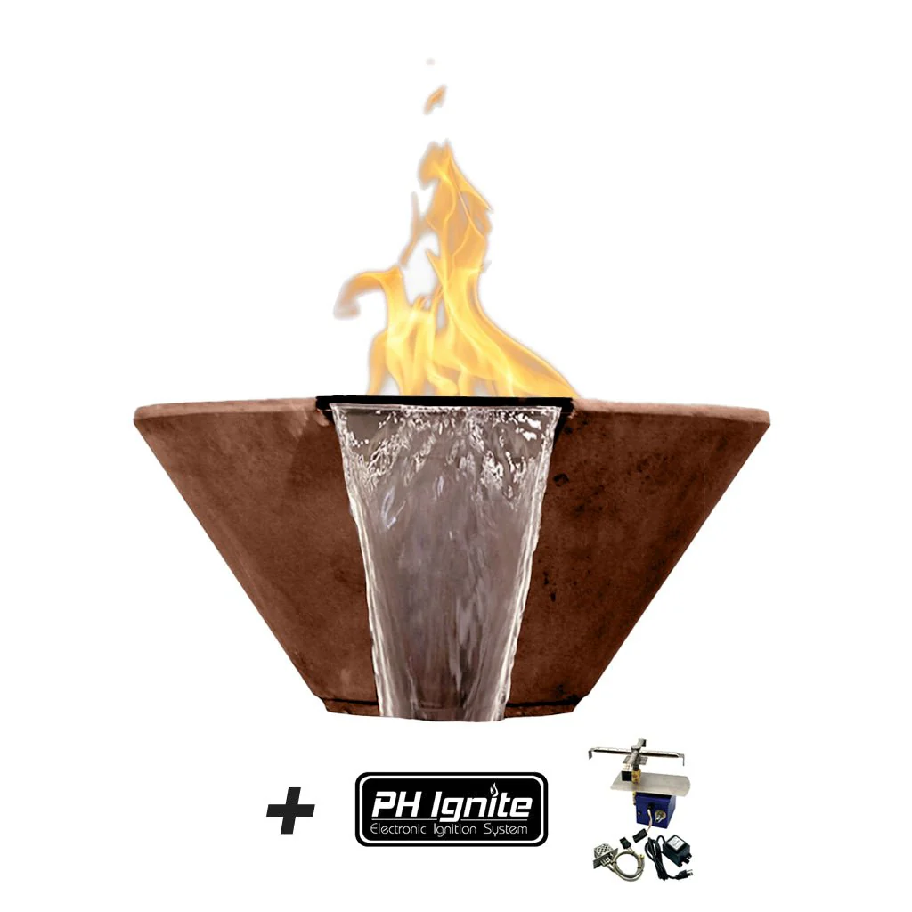 Verona Fire/Water Bowl - Gas Fire Feature - Image 10
