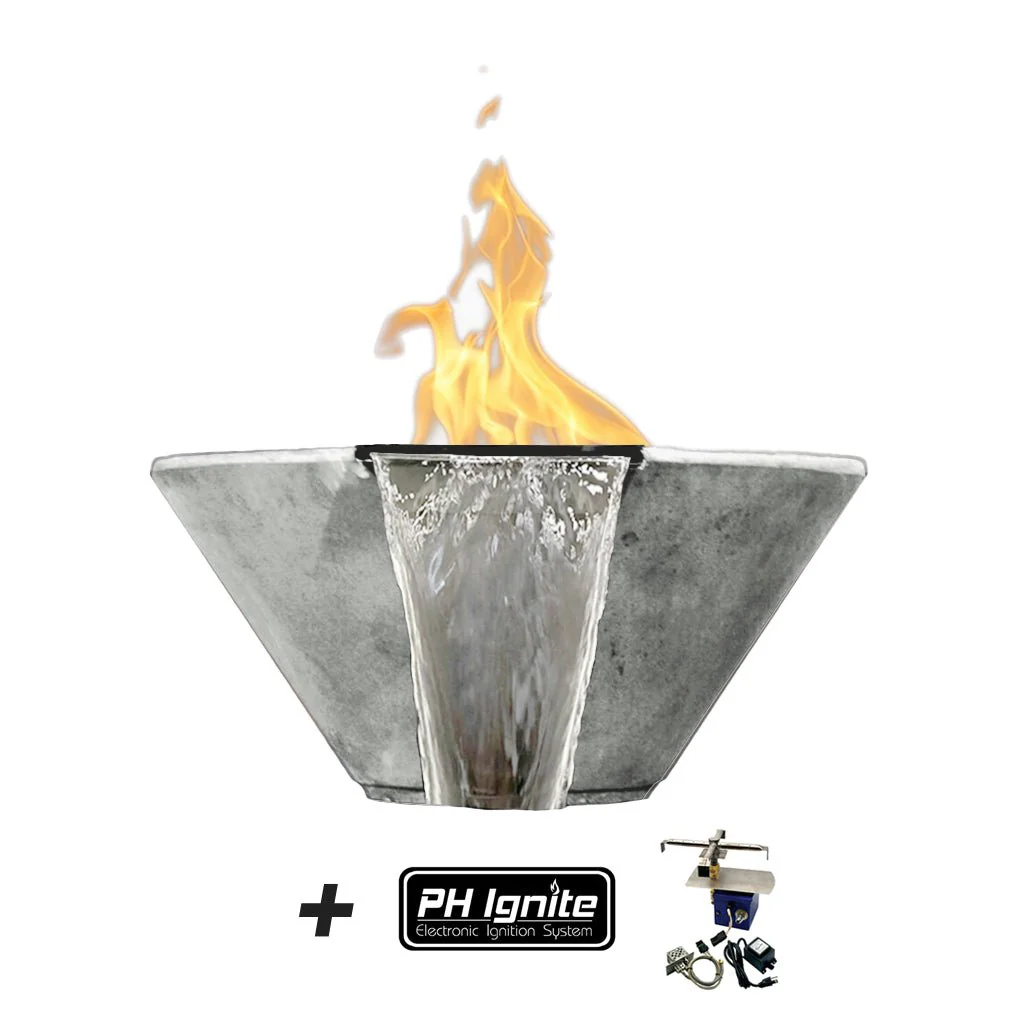 Verona Fire/Water Bowl - Gas Fire Feature - Image 11