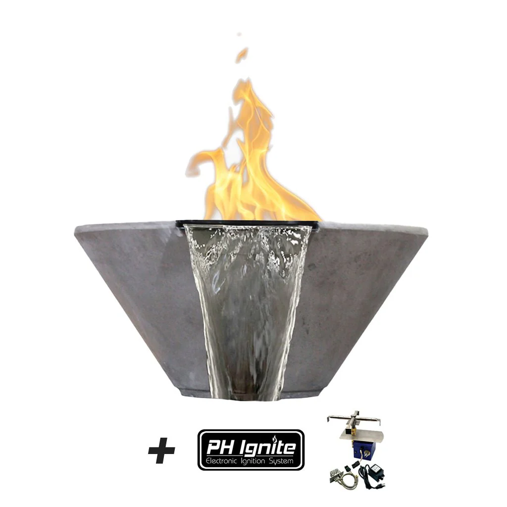 Verona Fire/Water Bowl - Gas Fire Feature - Image 12