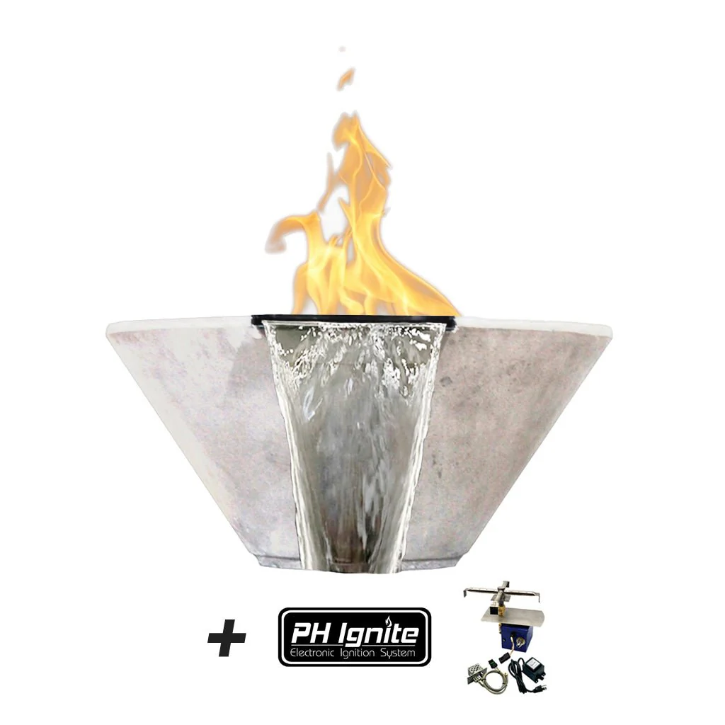 Verona Fire/Water Bowl - Gas Fire Feature - Image 14