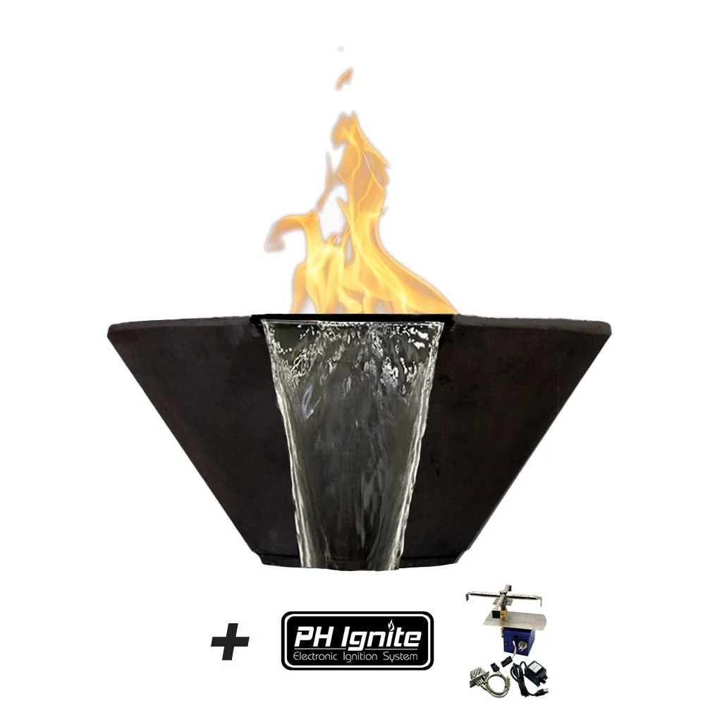 Verona Fire/Water Bowl - Gas Fire Feature - Image 15