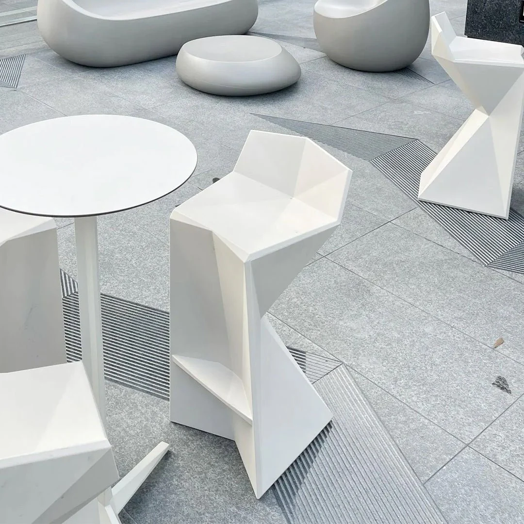 Vertex Bar Stool - Modern Patio Furniture - Image 3