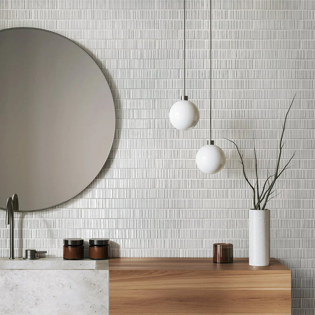 Vibrant Grey Glossy, 2" x 9" - Porcelain Tile - Image 3