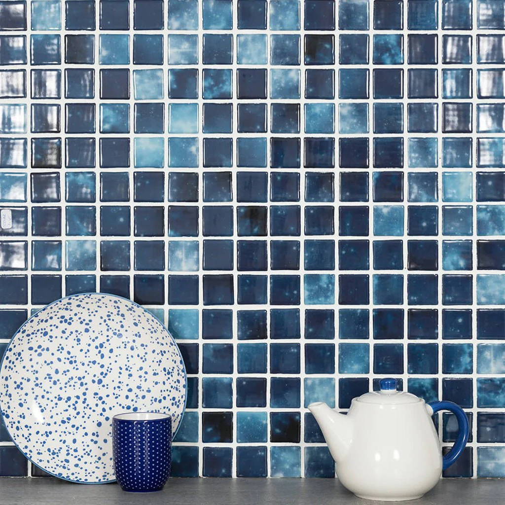 Estelar Blue, 1.5" x 1.5" - Glass Tile - Image 2