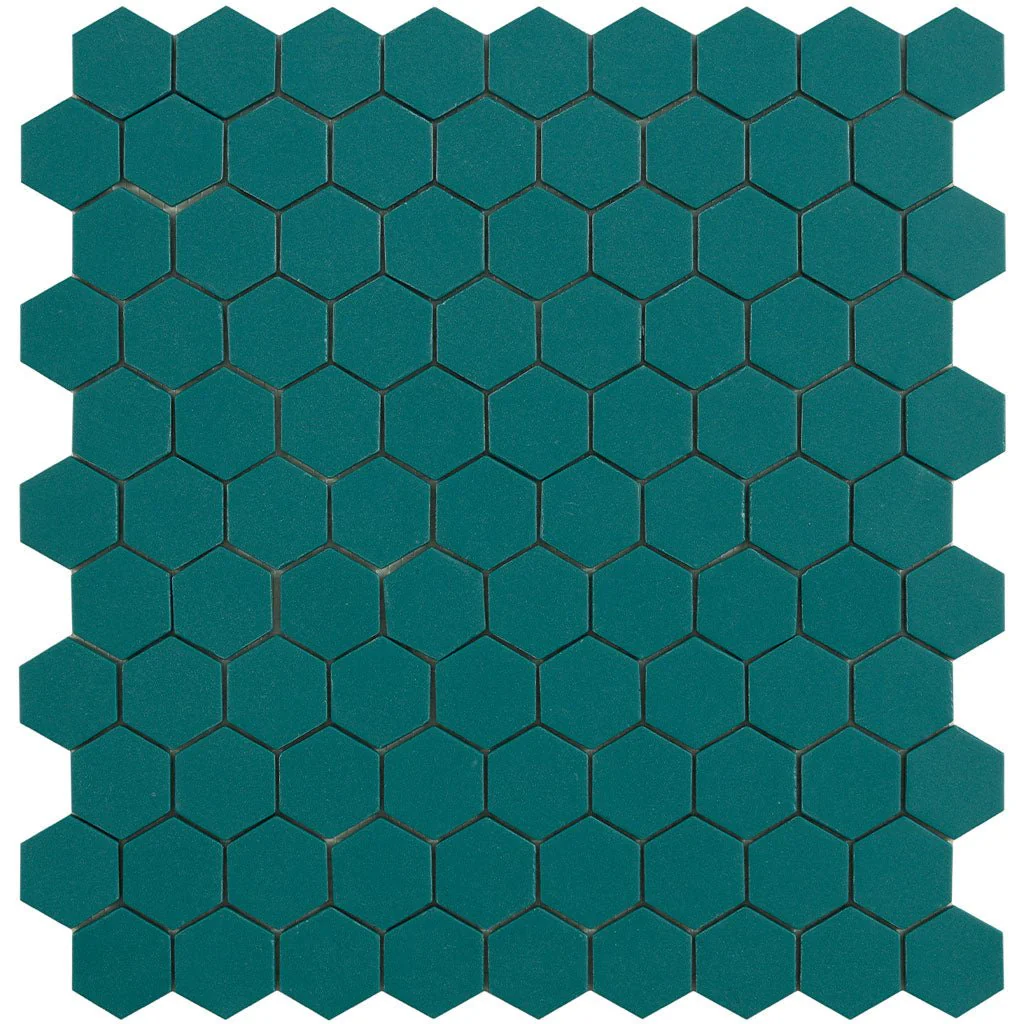 Candy Opal Green, Hexagon Mosaic - Glass Tile