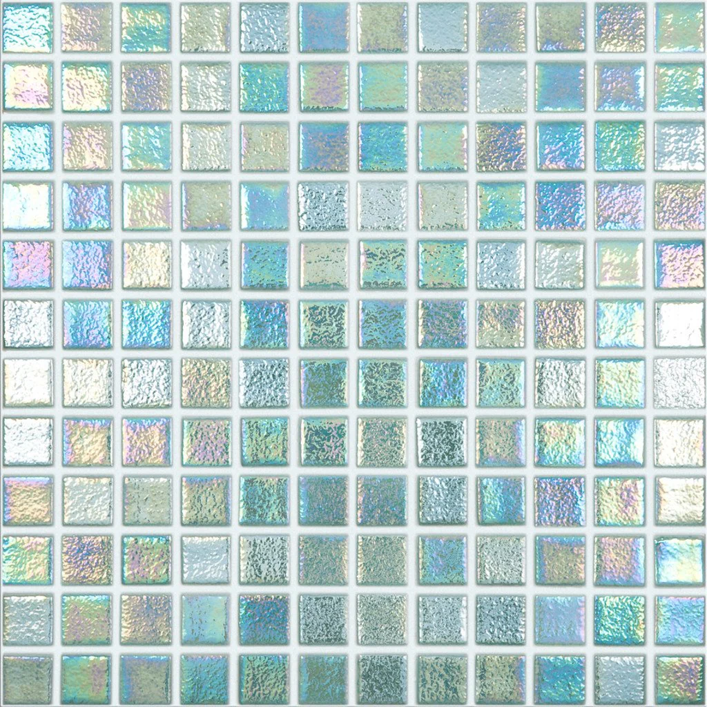 Shell Crystal 553 Slip Resistant, 1" x 1" - Glass Tile