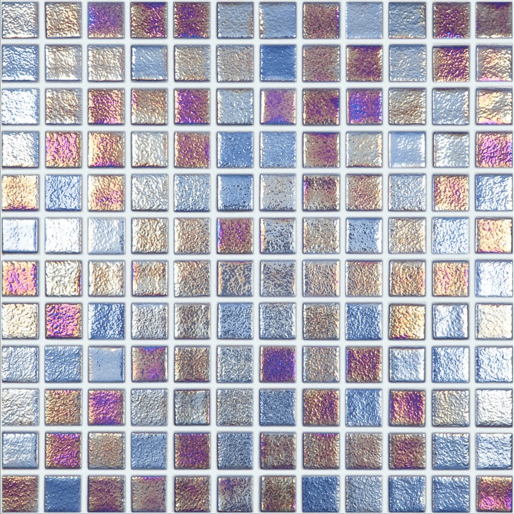 Shell Sapphire 555 Slip Resistant, 1" x 1" - Glass Tile