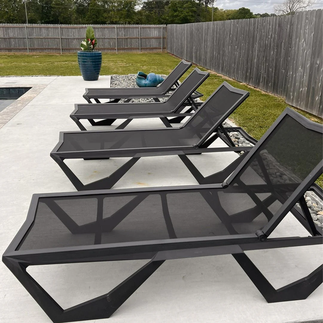Voxel Sun Chaise (Set of 4) - Modern Pool Lounger - Image 5