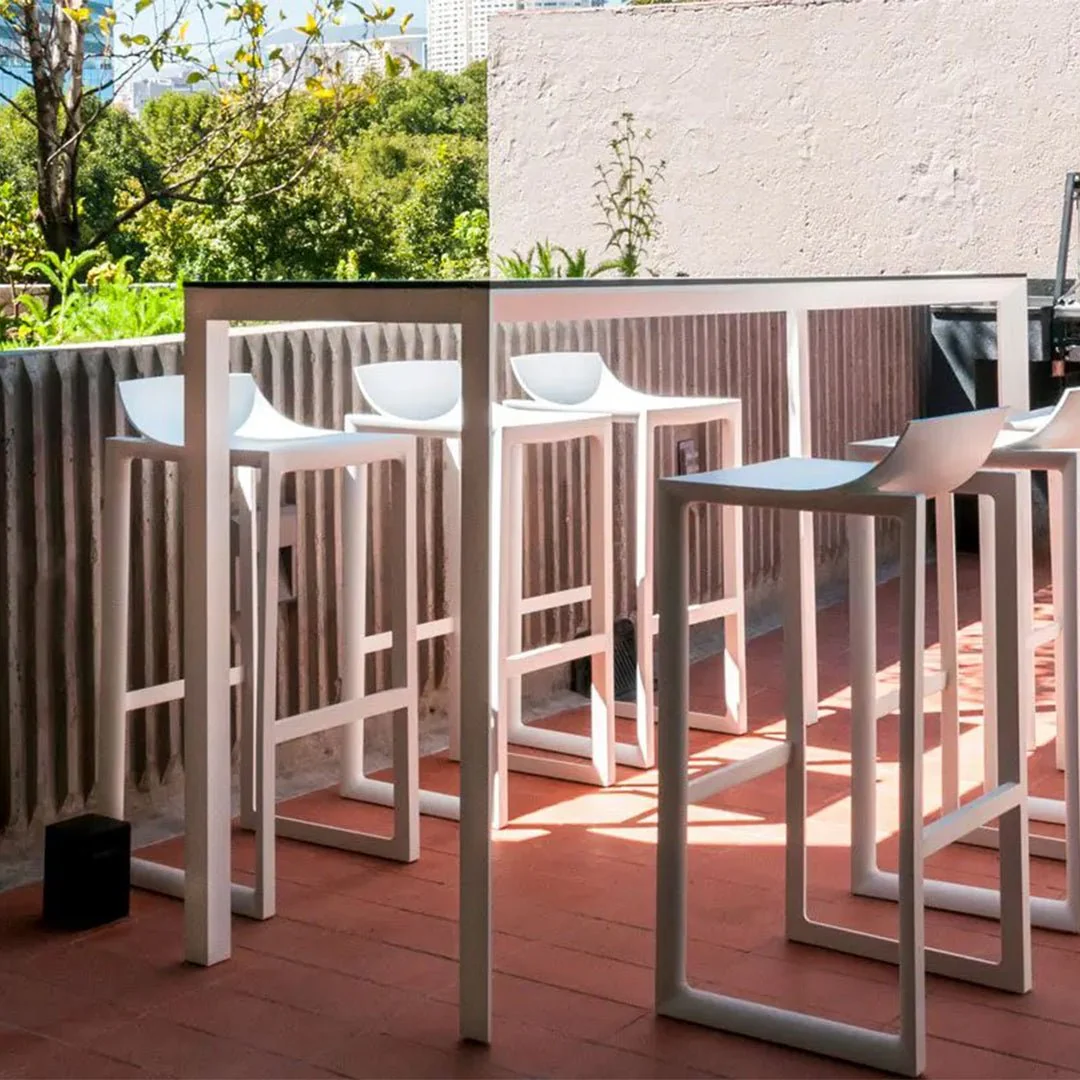 Wall Street Bar Stool (Set of 2) - Modern Patio Furniture - Image 3