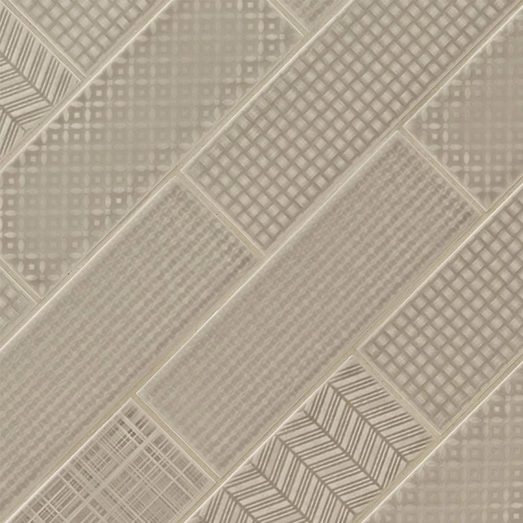 Warm Concrete 3D Mix, 4" x 12" - Ceramic Tile - Image 5
