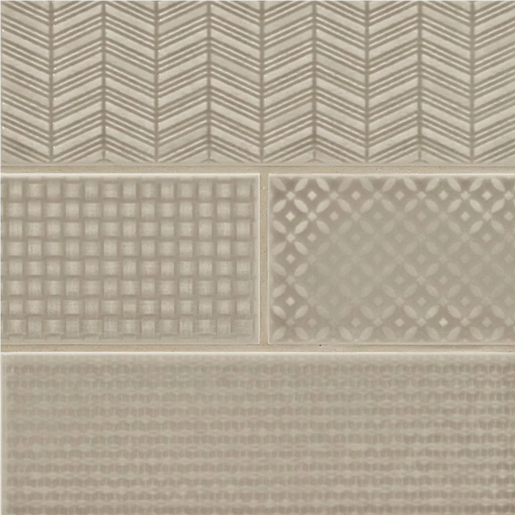 Warm Concrete 3D Mix, 4" x 12" - Ceramic Tile - Image 6