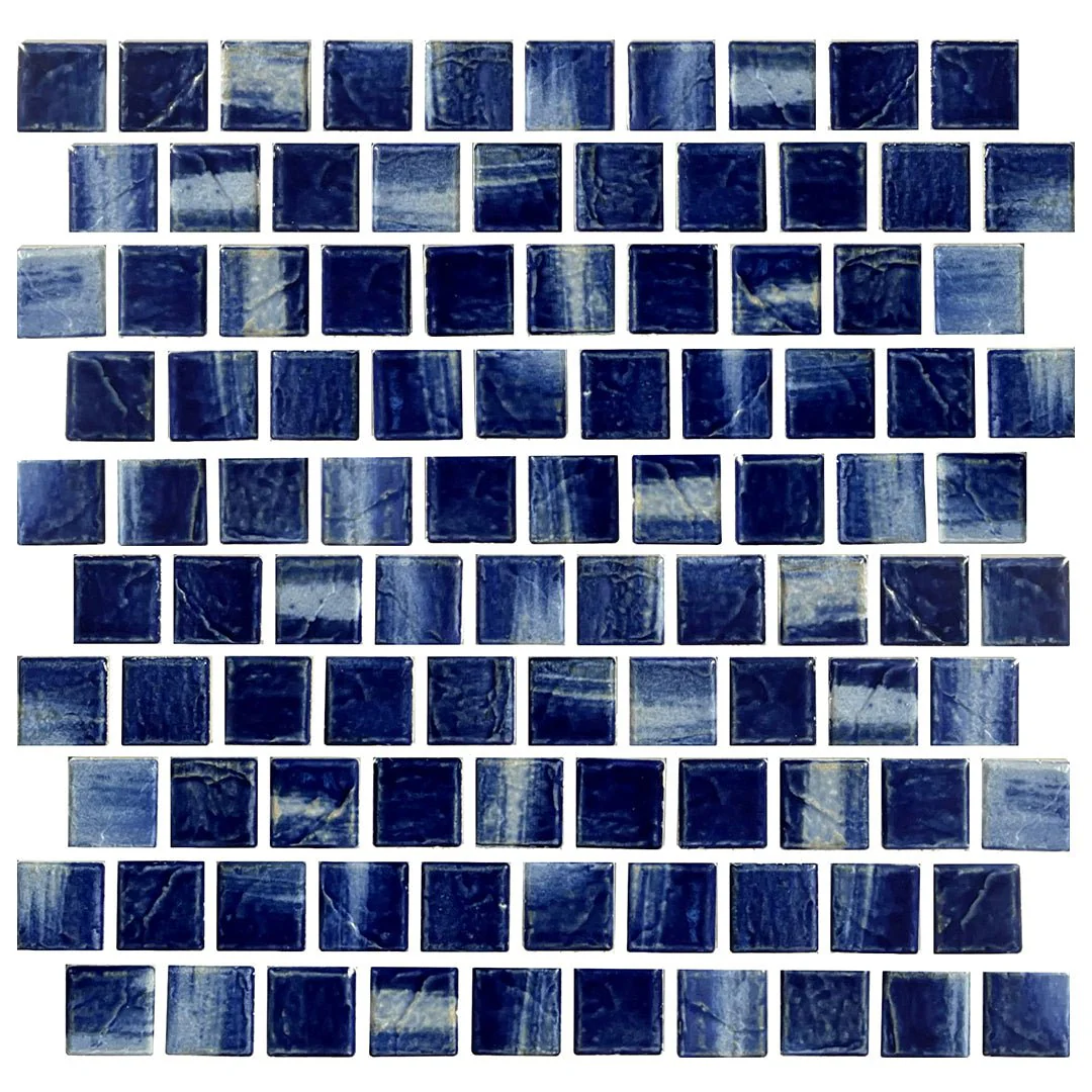 Wave Crest, 1-1/8" x 1-1/8" - Porcelain Pool Tile