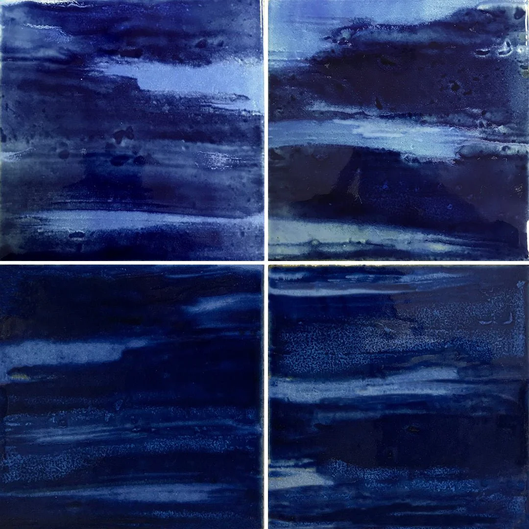 Wave Crest, 6" x 6" - Porcelain Pool Tile