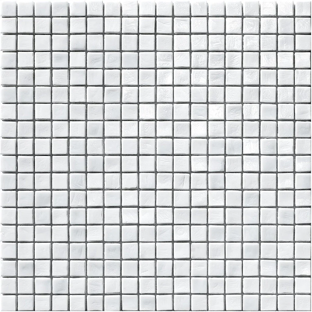 White, 5/8" x 5/8" - Glass Tile