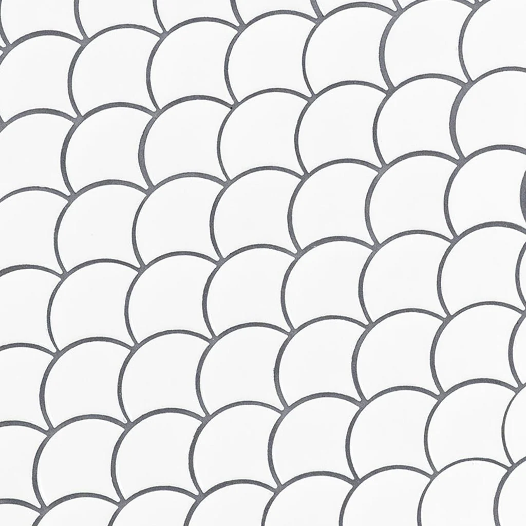 White, Fish Scale Mosaic - Porcelain Tile - Image 4