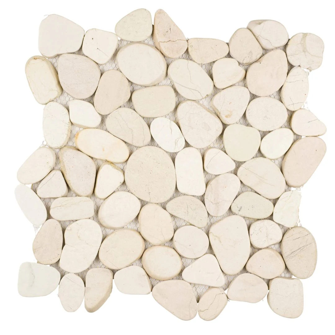 White - Shaved Pebble Tile