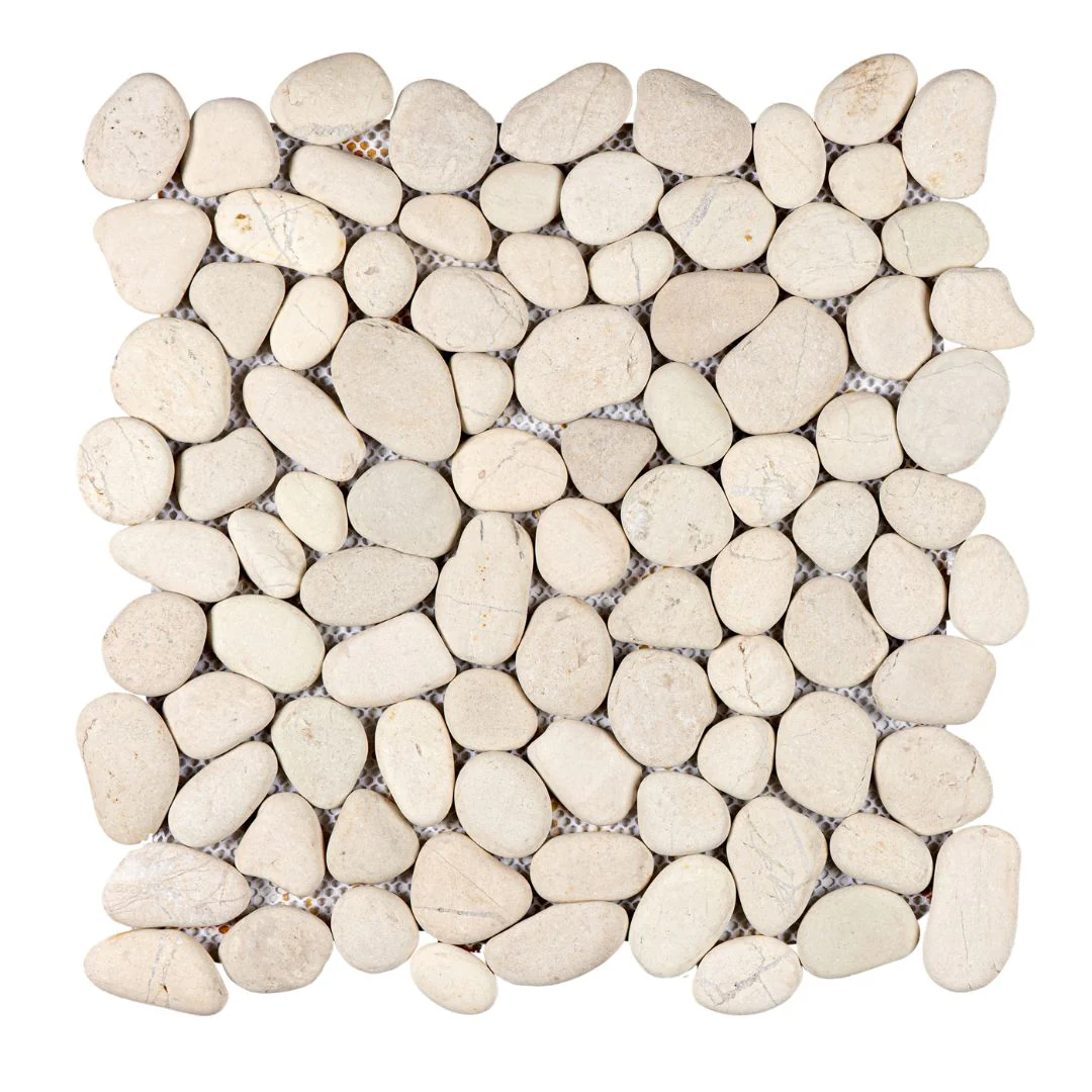 White Timor - Pebble Tile