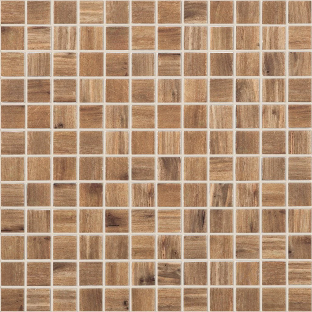 Wood Cerezo MT 4201, 1" x 1" - Glass Tile