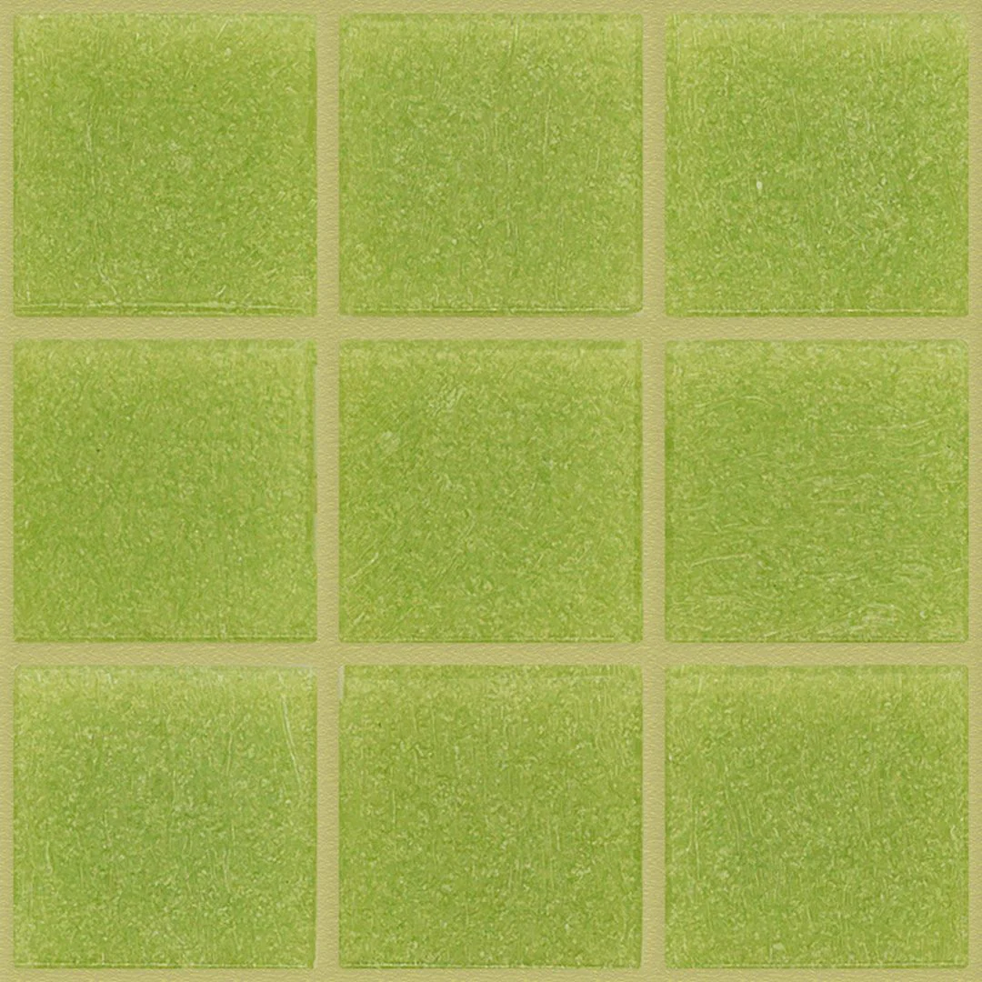 107 Yellow Green, 3/4" x 3/4" - Glass Tile