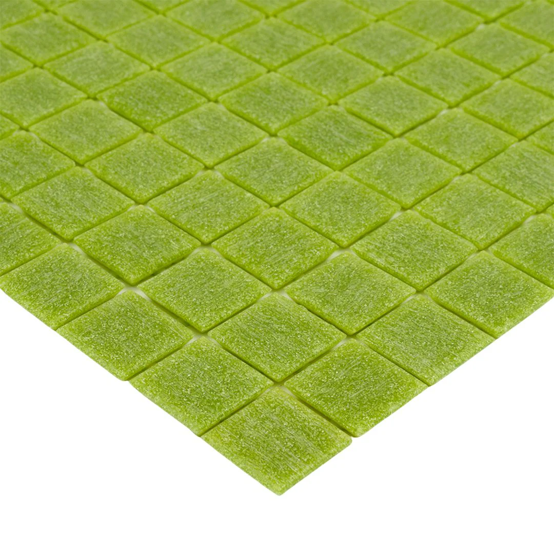 107 Yellow Green, 3/4" x 3/4" - Glass Tile - Image 2