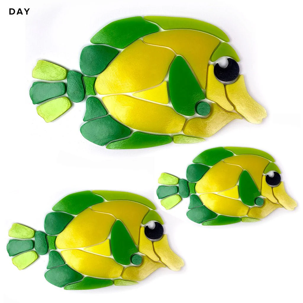 Yellow Tang Family - Glow in the Dark Pool Mosaics - Image 3