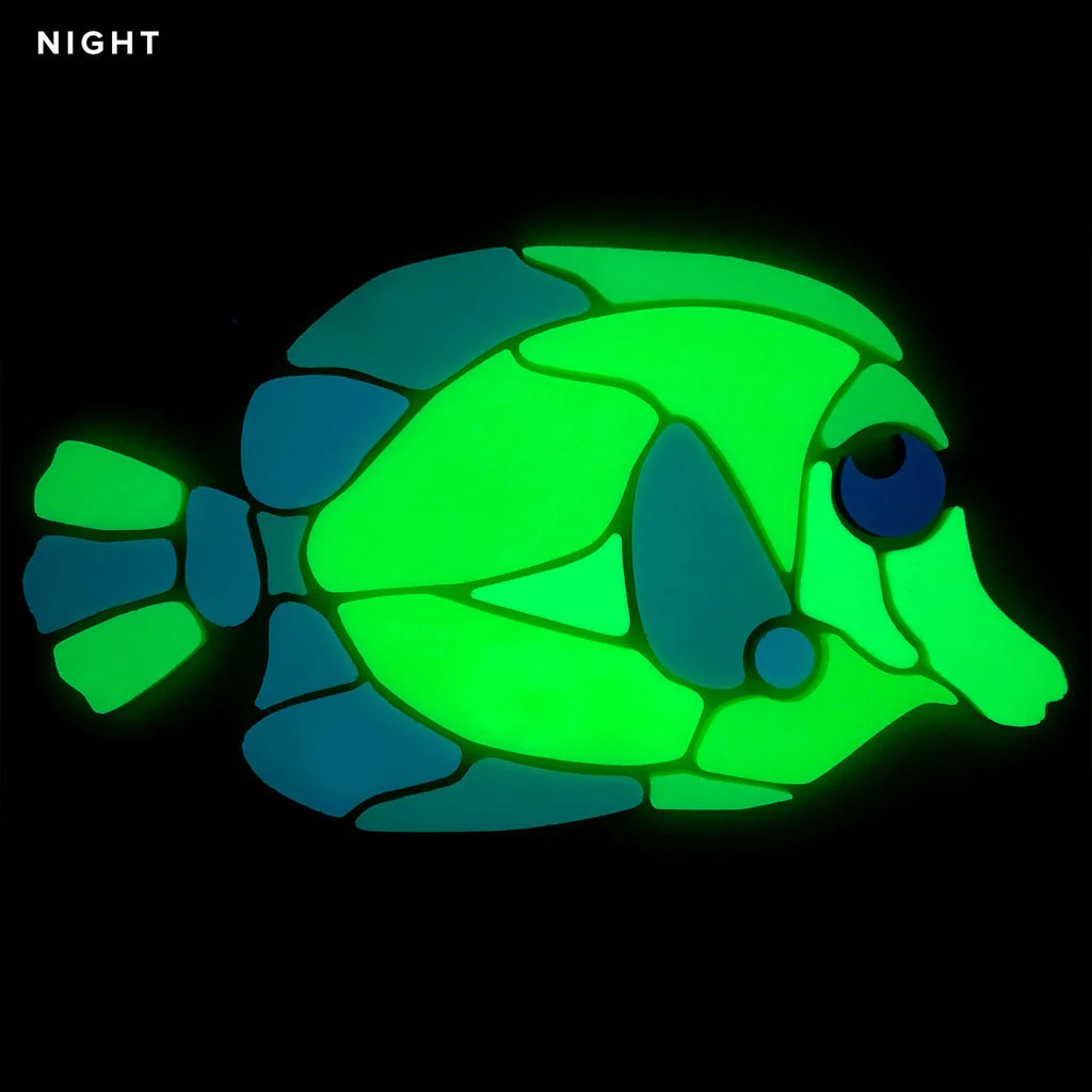 Yellow Tang - Glow in the Dark Pool Mosaic - Image 2