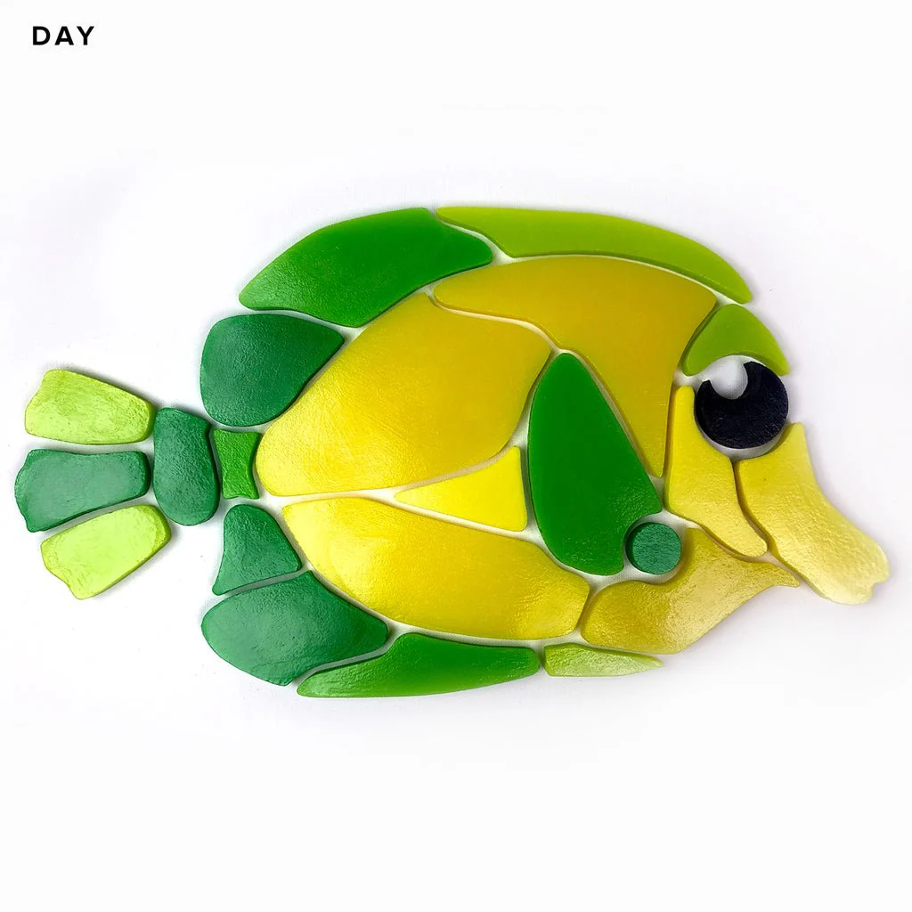Yellow Tang - Glow in the Dark Pool Mosaic - Image 3