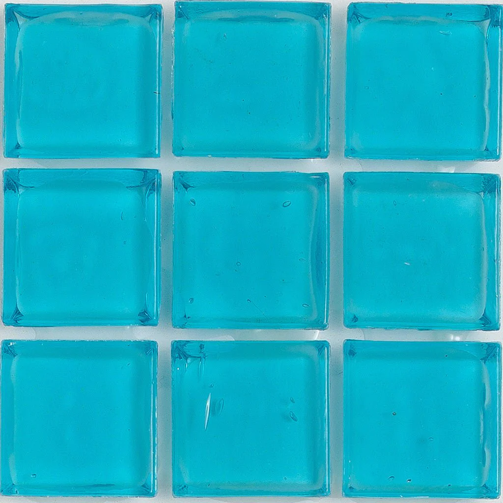 Zircon Clear, 1" x 1" - Glass Tile