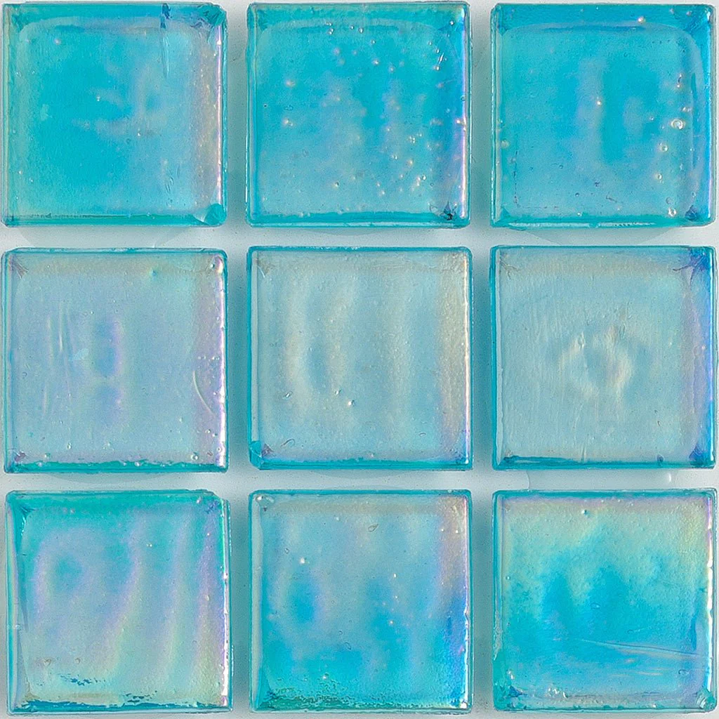 Zircon Iridescent, 1" x 1" - Glass Tile
