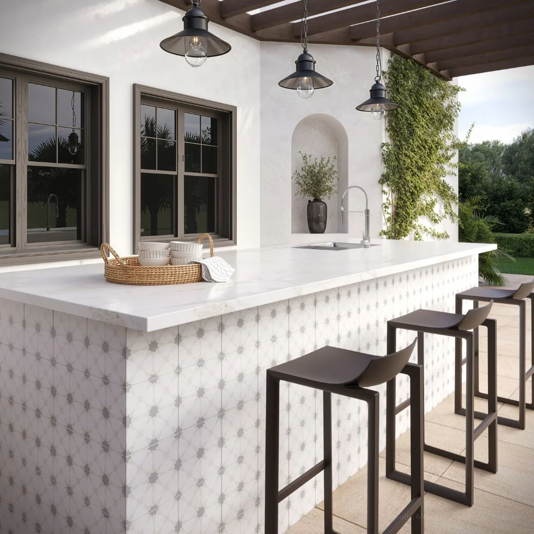 Zoudia, 8" x 8" - Porcelain Tile - Image 4